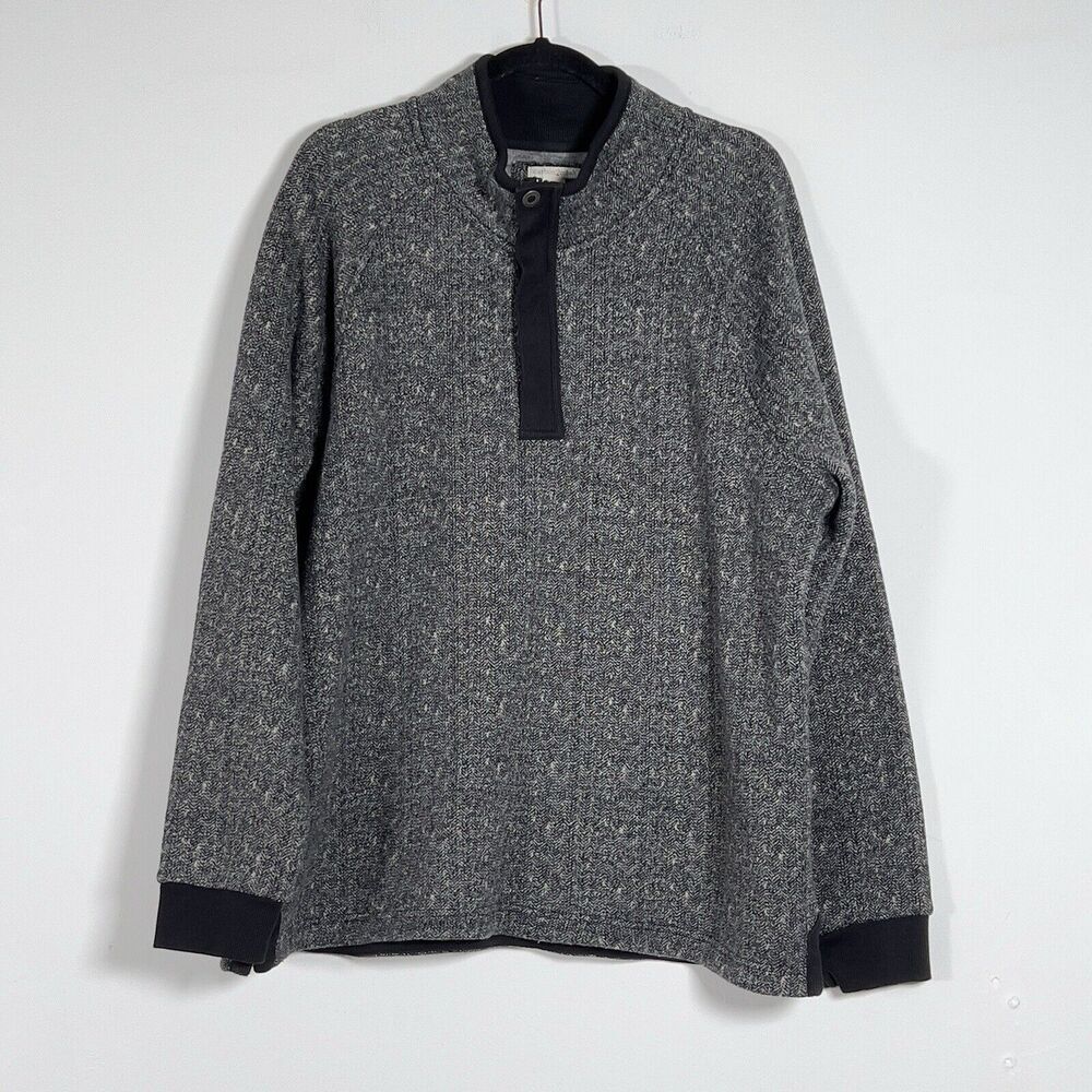 Carbon 2 Cobalt 1/4 Zip Pullover Sweatshirt Mens Sz XL Charcoal Gray